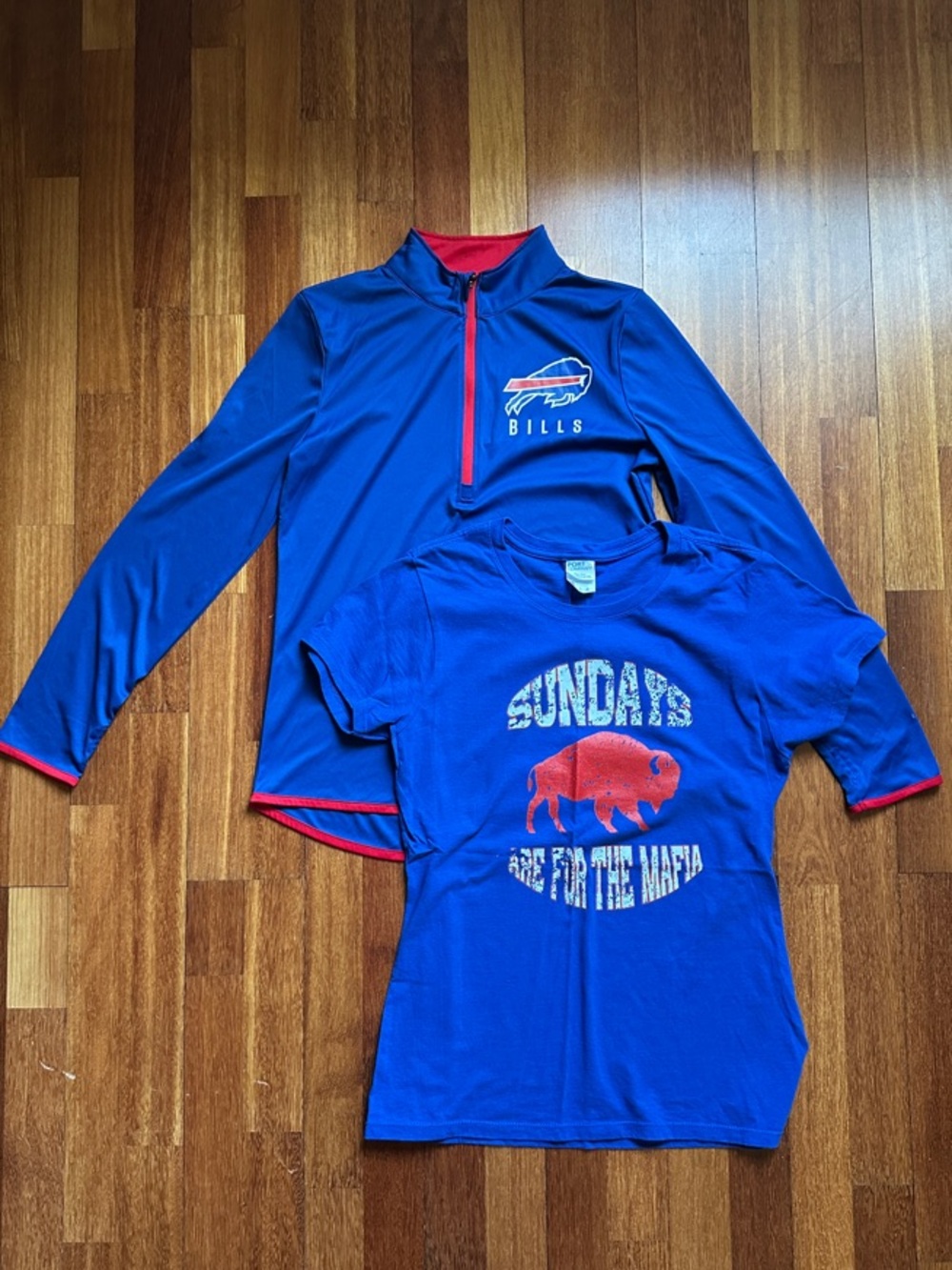 Fanatics Blue & Red Buffalo Bills Pullover and Graphic Tee Set